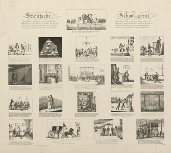 32510 Afbeeldingen van twintig tafrelen uit het leven van een student aan de Utrechtse hogeschool.12-08-1856-12-08-1856